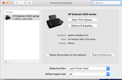 scanner not working on HP 2331 all in one printer Mac os sie... - HP Support  Community - 7771580