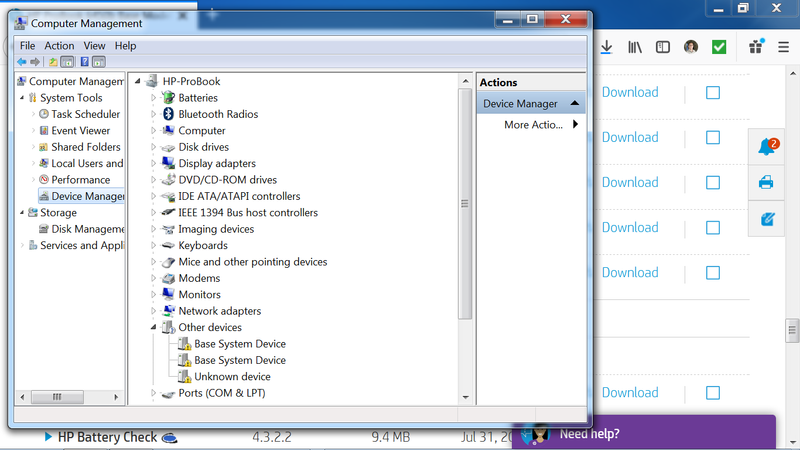 3 extra devices in Device Manager after Win7 64-bit driver u... - HP  Support Community - 7777728