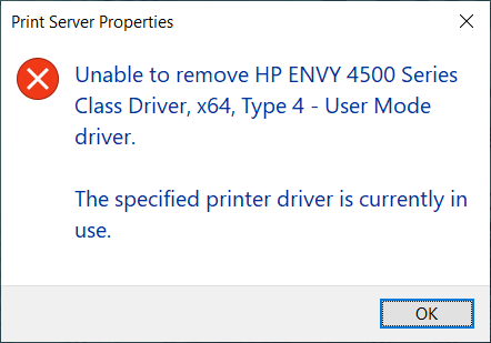 Solved: My HP ENVY 4500 printer driver is not available redue - HP Support  Community - 7777091