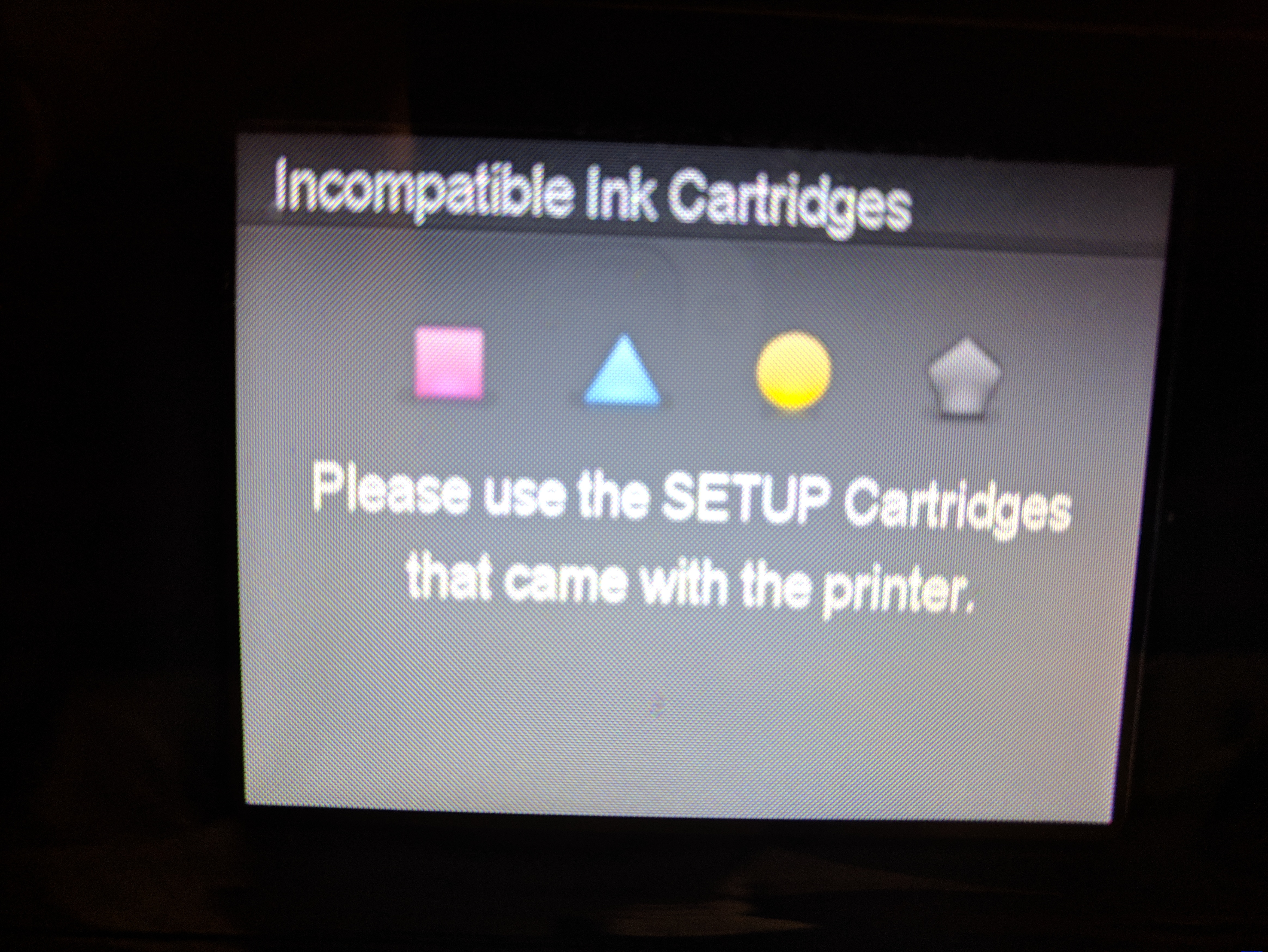 hp use setup cartridges