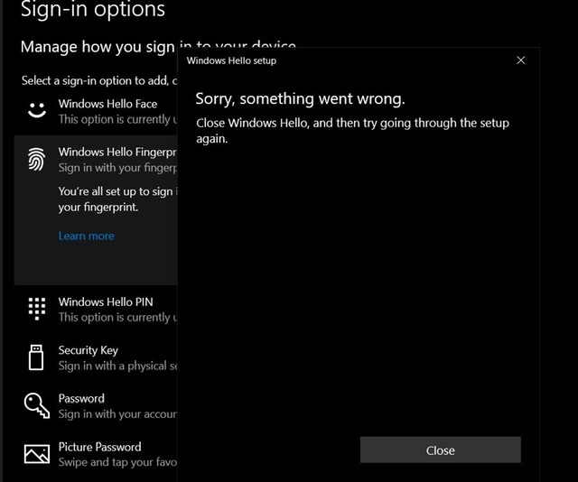 Can login with only one finger - HP Support Community - 7788227