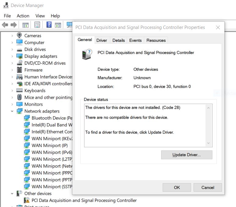Need Driver for PCI Data Acquisition and Signal Processing HP