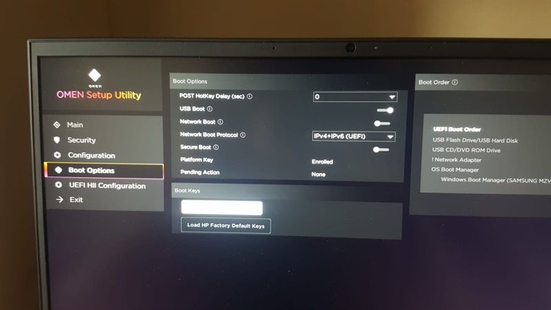 Can't find Legacy Boot in my BIOS - HP Support Community - 7805313