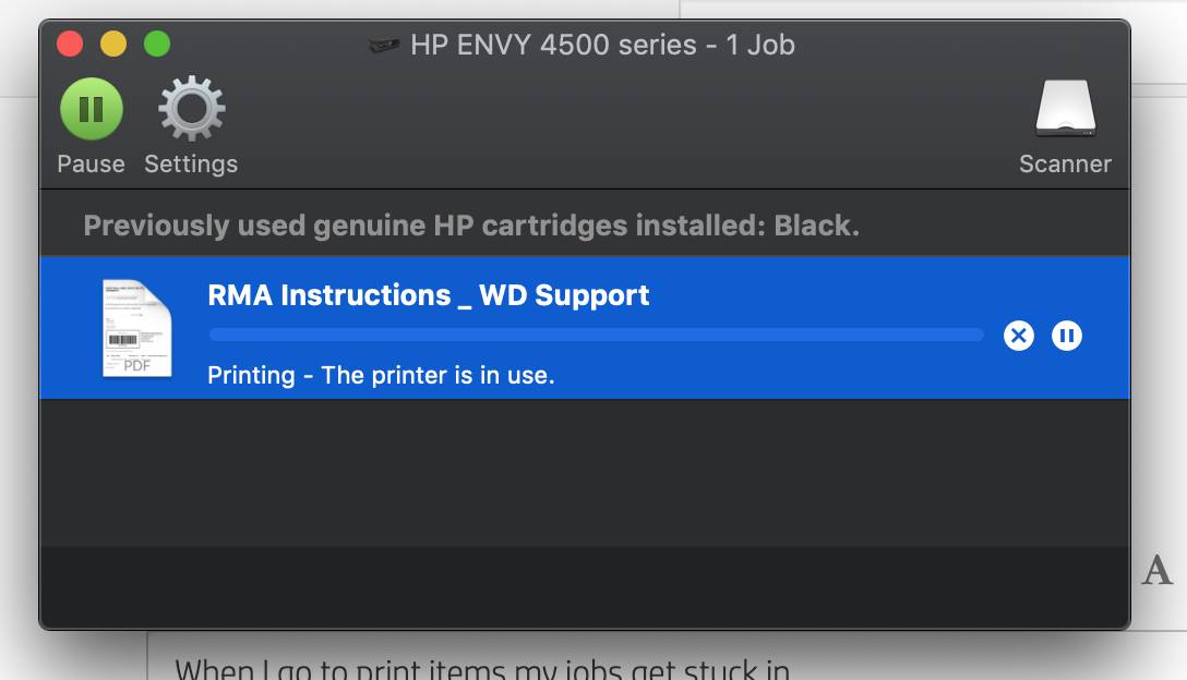 HP Envy 4500 will not print - HP Support Community - 7810710