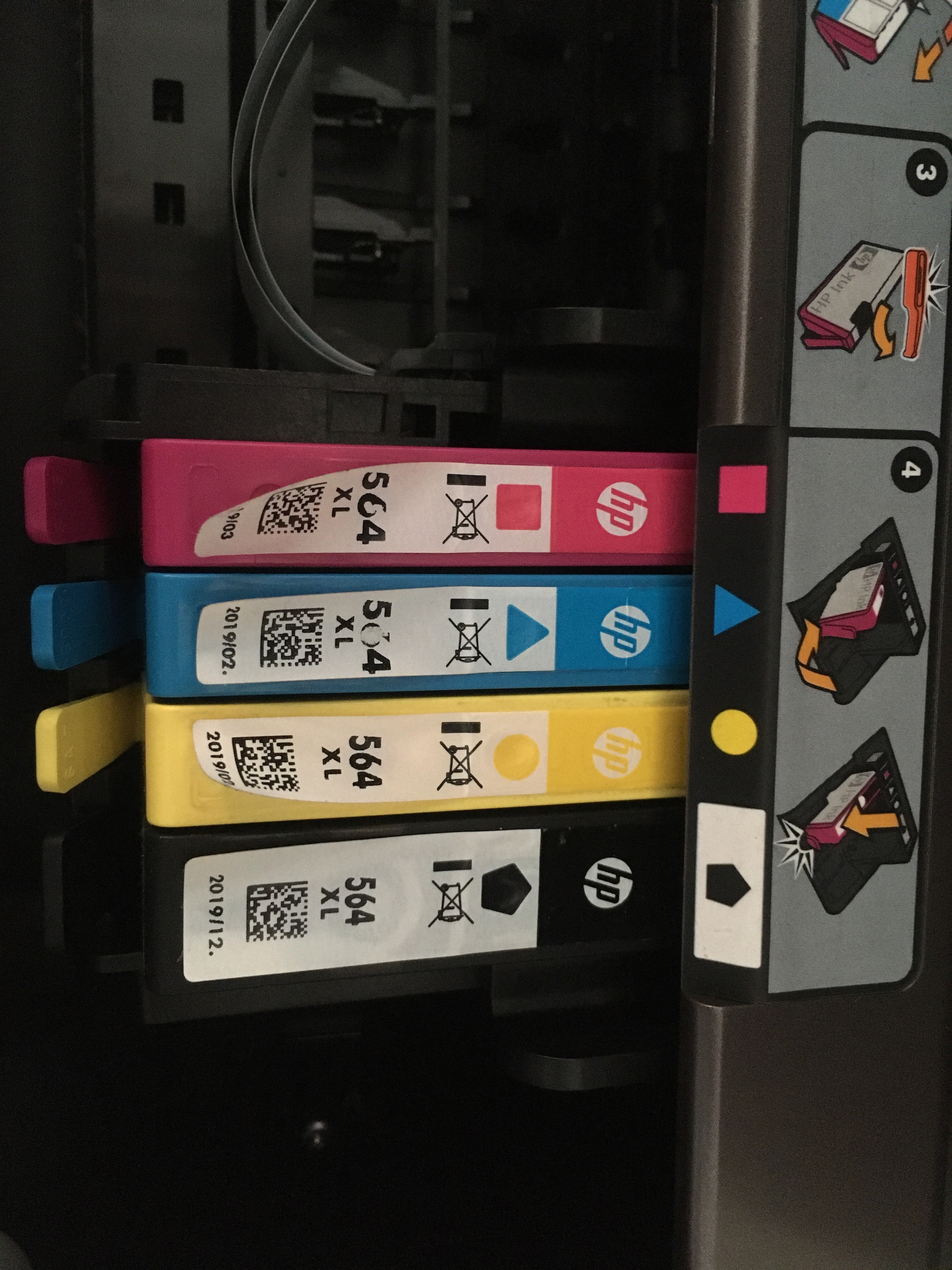 Printer ink levels display - why does the printer not detect... - HP ...