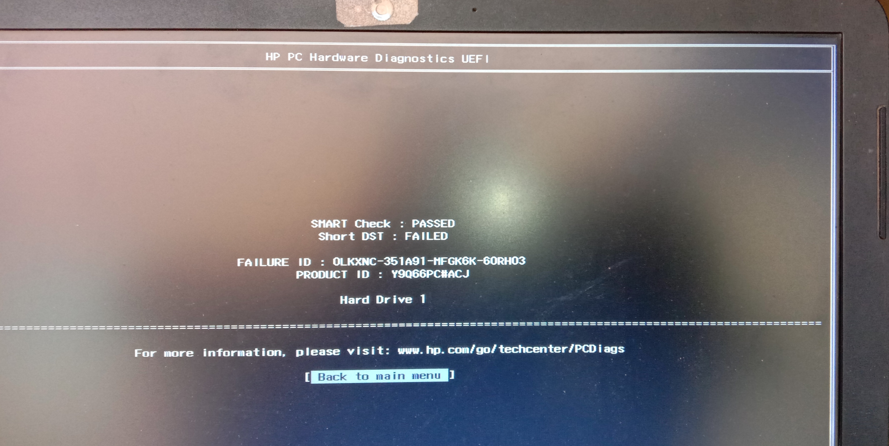 Hard Drive Short DST Test FAILED - HP Support Community - 7812952