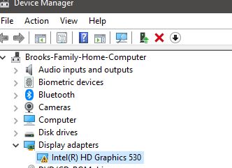 Solved: Intel graphics card 530 HD - HP Support Community - 7822218