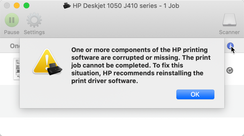 Deskjet 1050 for my Mac X 10.15 - HP Support - 7823926