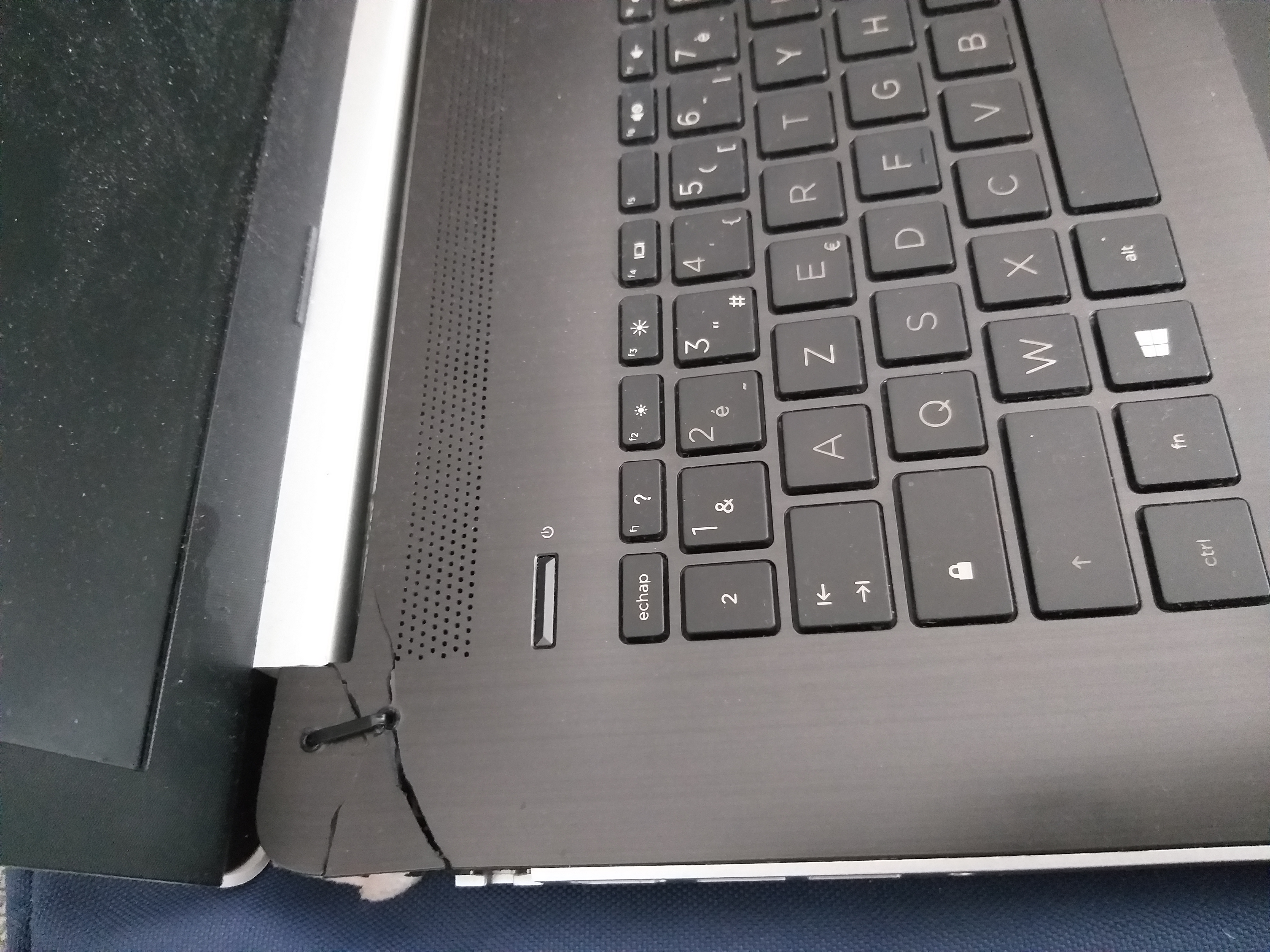 Laptop carcass broken and need to be replaced - HP Support Community -  7827867