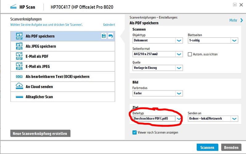 Solved: How to scan to with OCR / text? (HP 8020 Pro) - HP Community -