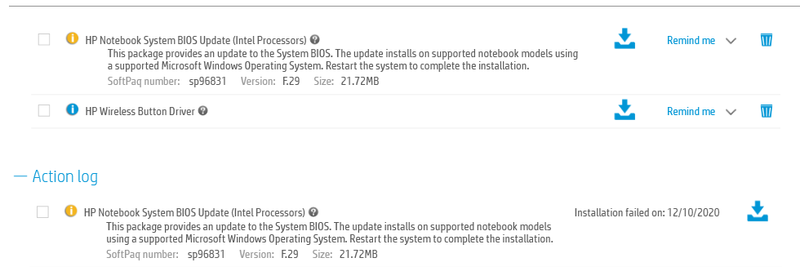 Hp Notebook System BIOS update (Intel Processors)