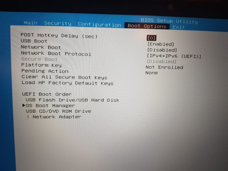 Solved: No legacy boot in bios - HP Support Community - 7841276