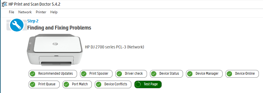 Deskjet 2724 Could not connect the Web Services Server - HP Support ...