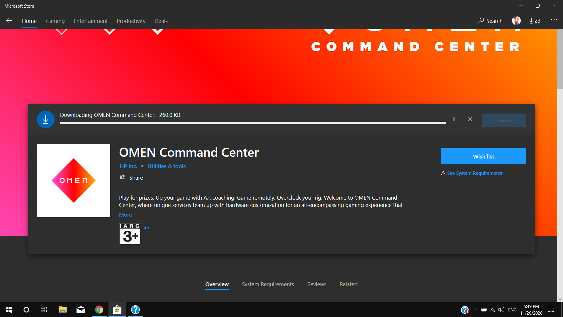download omen comman center - HP Support Community - 7862990