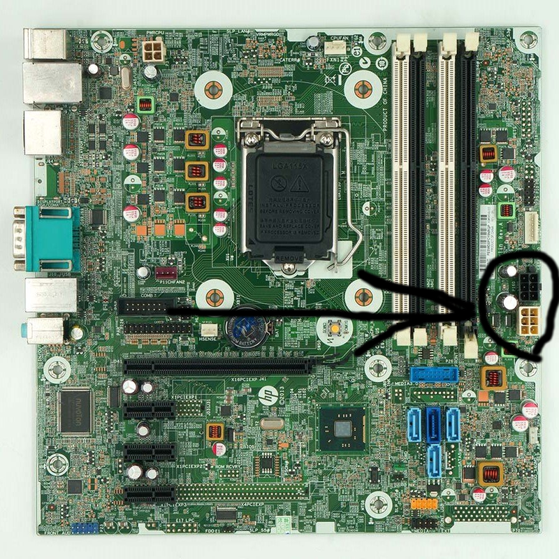 sata power connector on motherboard