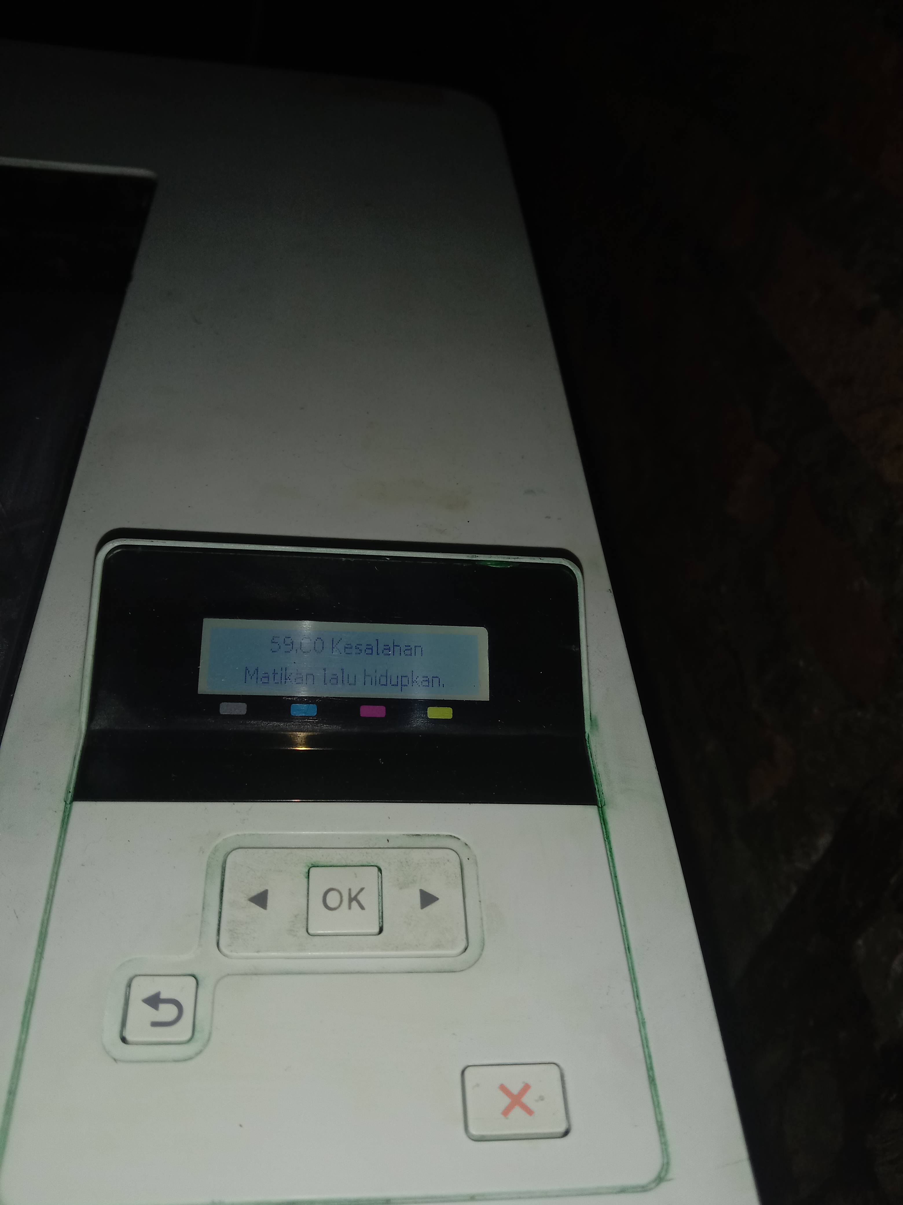 Hp color LaserJet pro m252n. keluar tulisan 59.co error HP Support