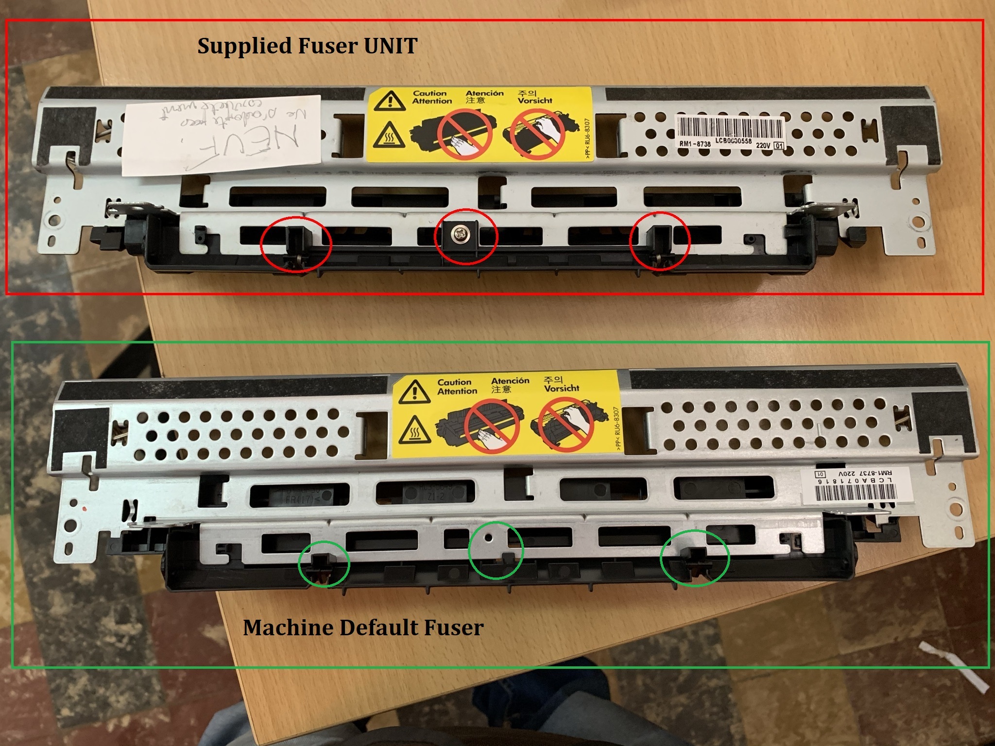 Fuser Maintenance kIt _Not matching - HP Support Community - 7889359