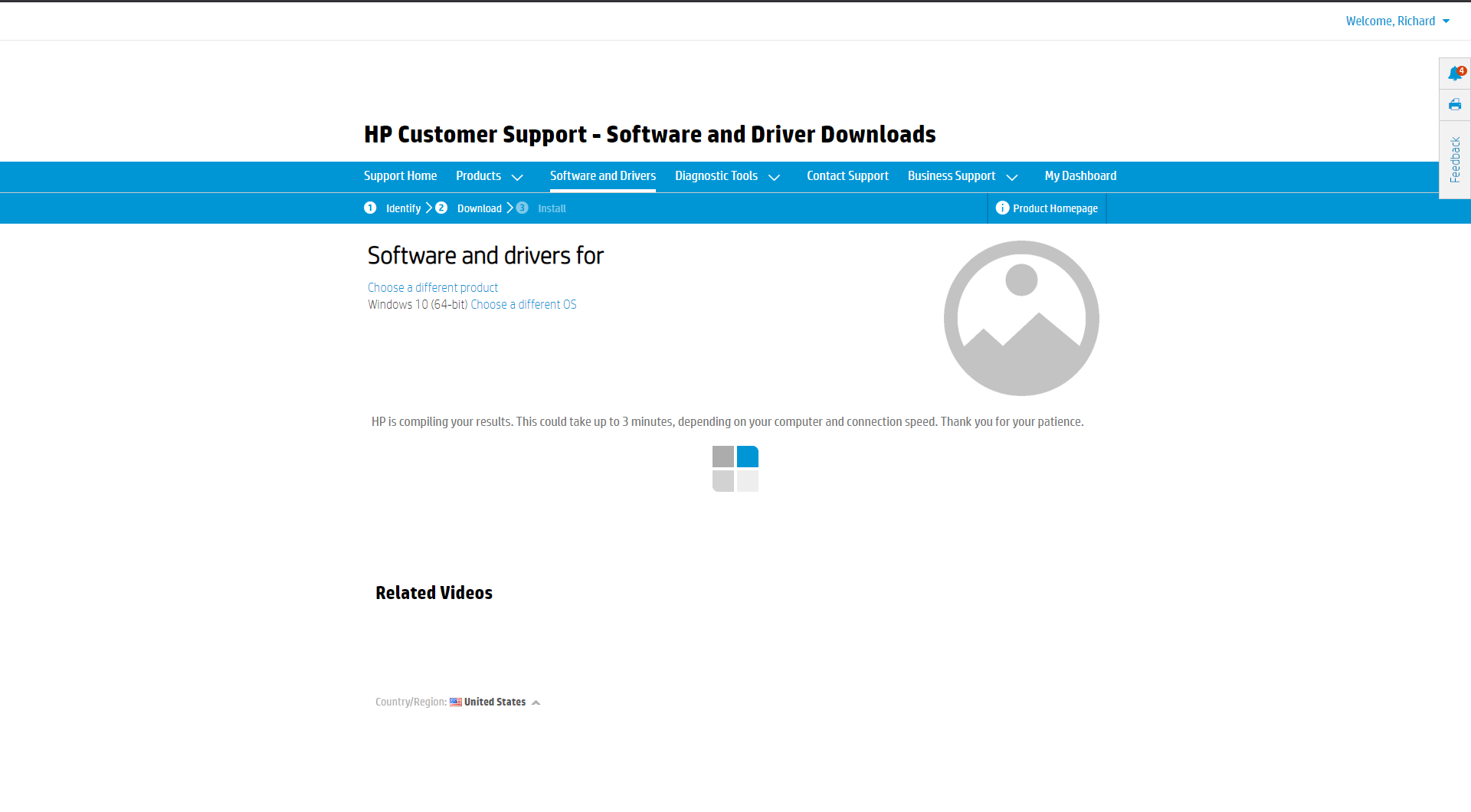 Solved: cannot load Software and drivers - HP Support Community - 7894899