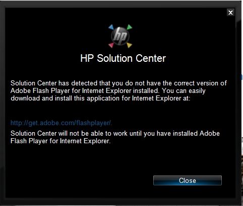 Solved: HP solutions needs Flash player ? - HP Support Community - 7896802