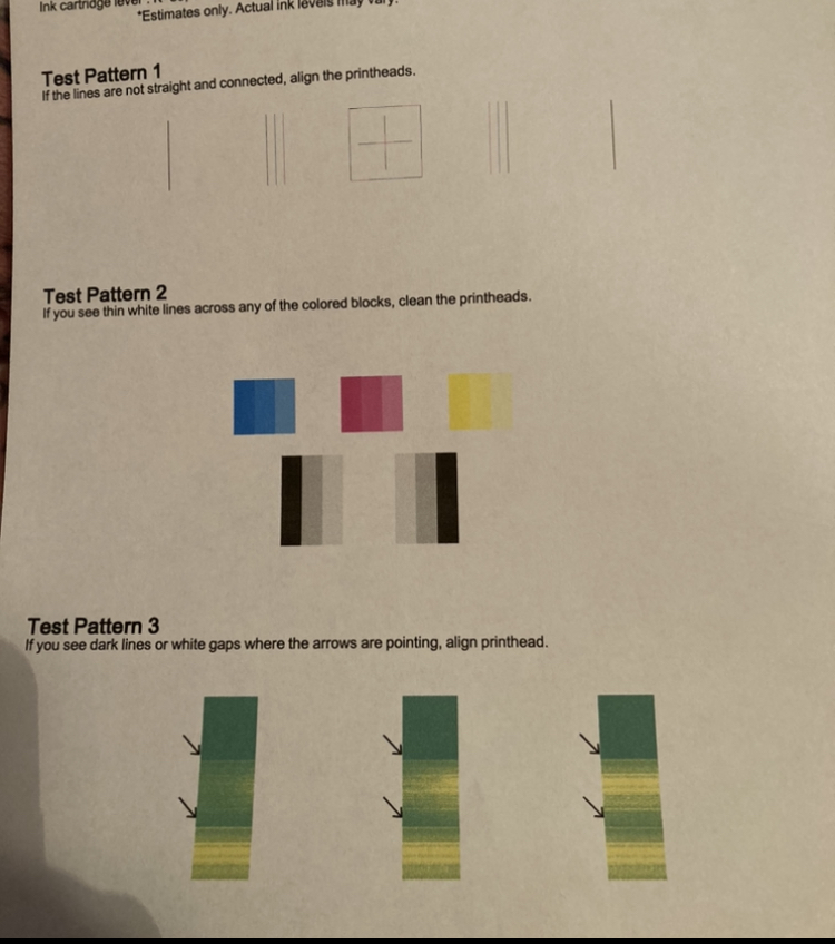 Solved: YELLOW HORIZONTAL LINES ON EVERY PRINT - HP Support Community -  5632613