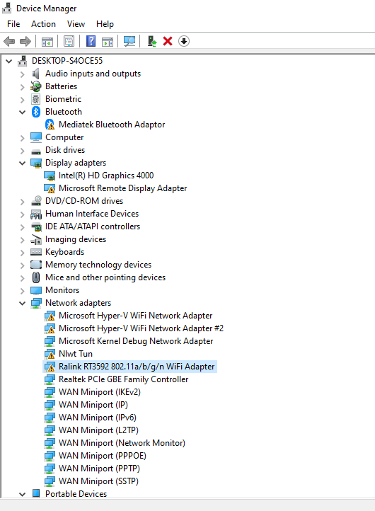 hp probook 4540s bluetooth not working windows 10