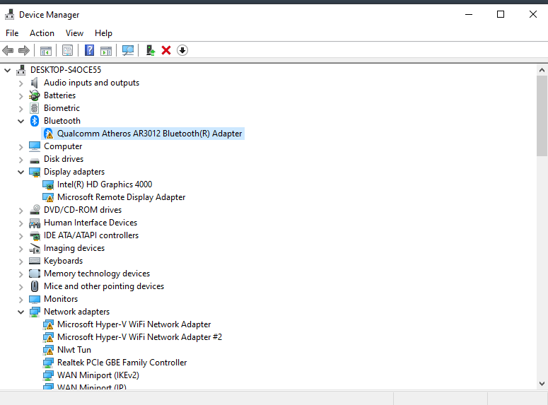 Solved: HP ProBook 4540s Bluetooth not work in Windows 10 - HP