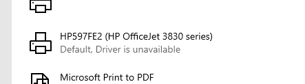 Driver Is Unavailable Hp Support Community 7932142