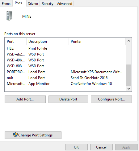 Unable to connect my printer to port - HP Support Community - 7935558