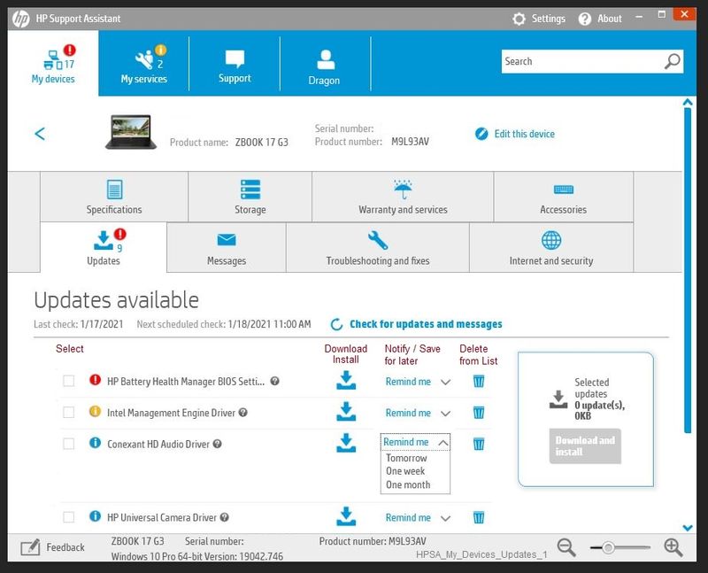 HPSA_My_Devices_Updates_1