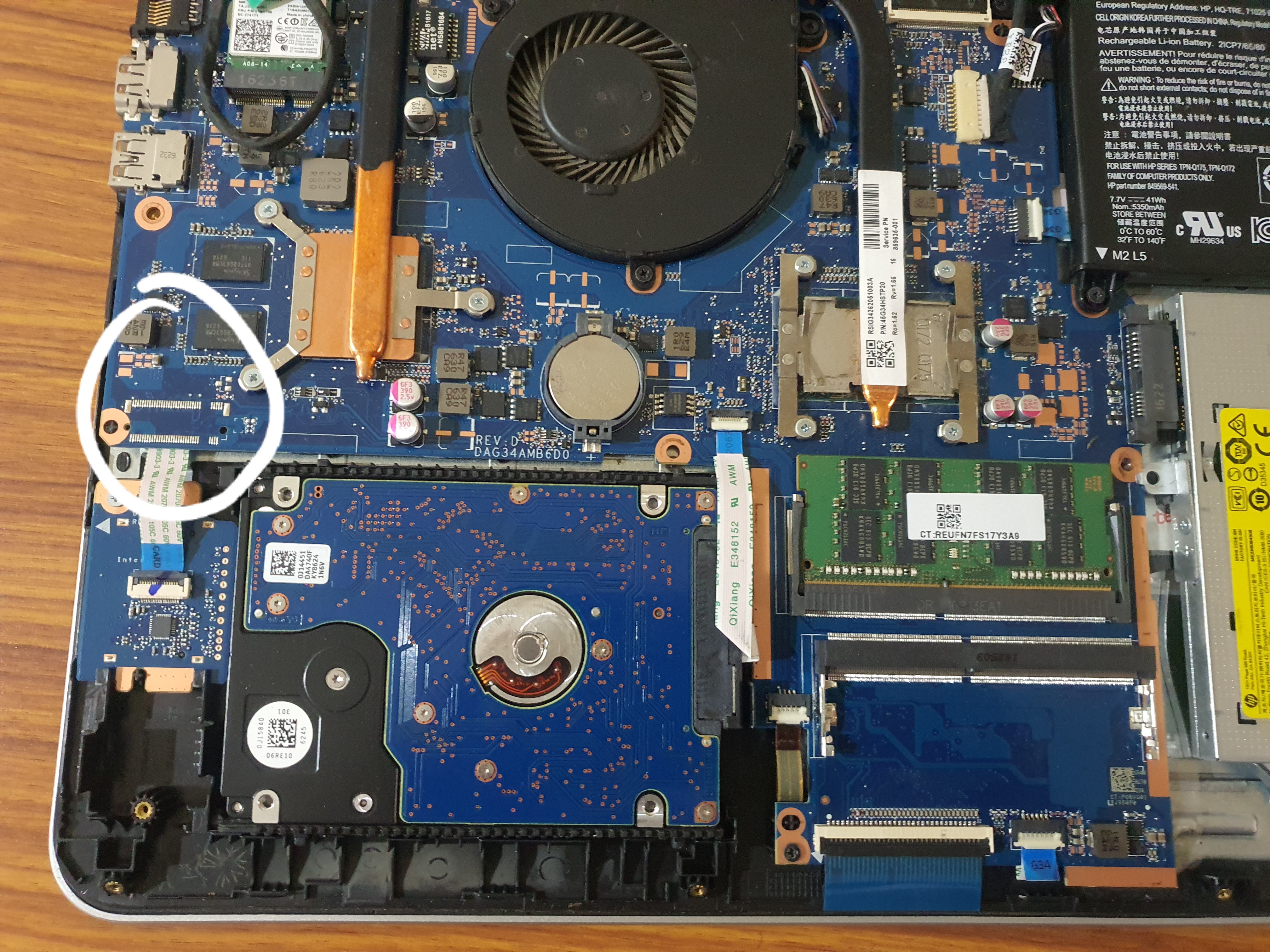 Solved: Does my hp 15 au 118tx has m.2 slot and NVMe compatibility