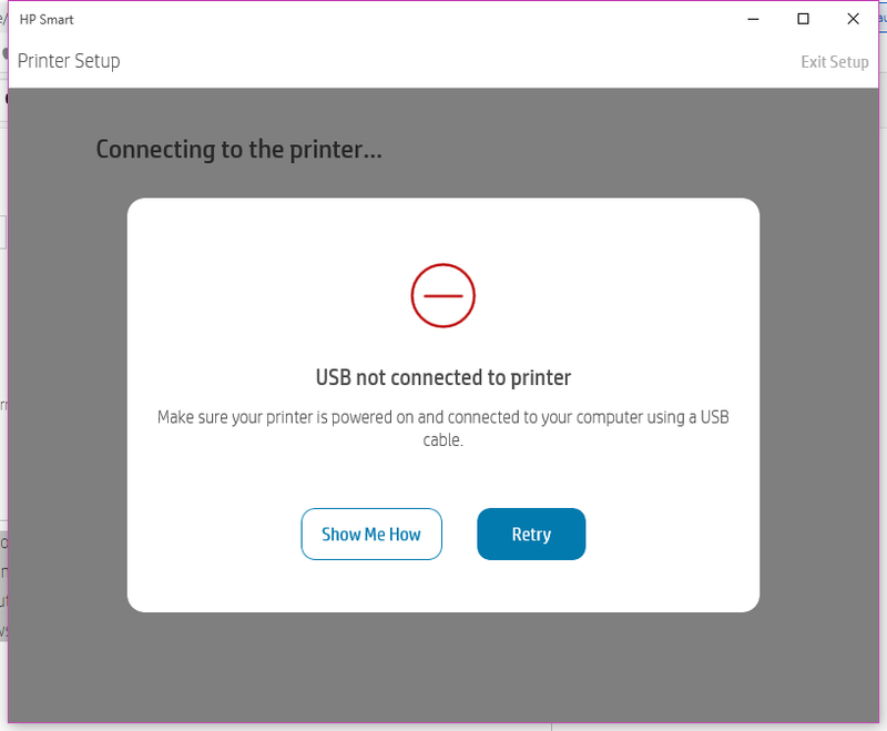 Printer not found by USB - HP Support Community - 7955572