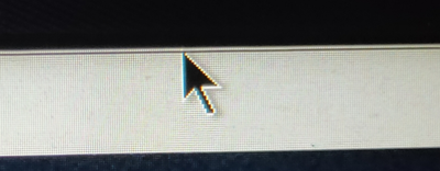 line at the top of cursor