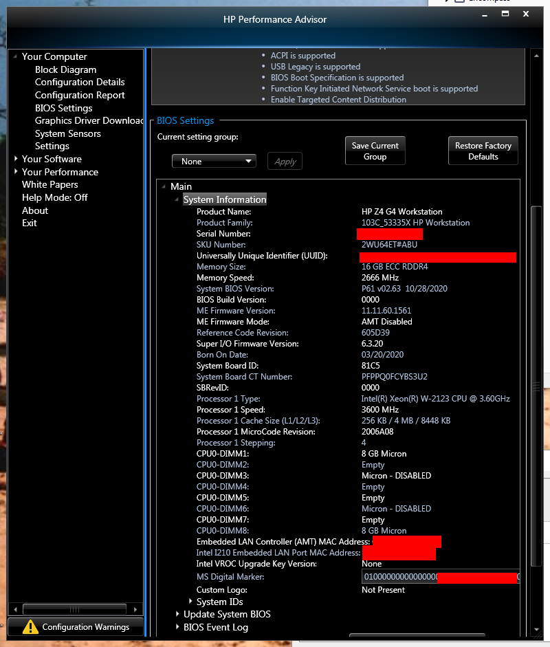 Hp Z4 Size