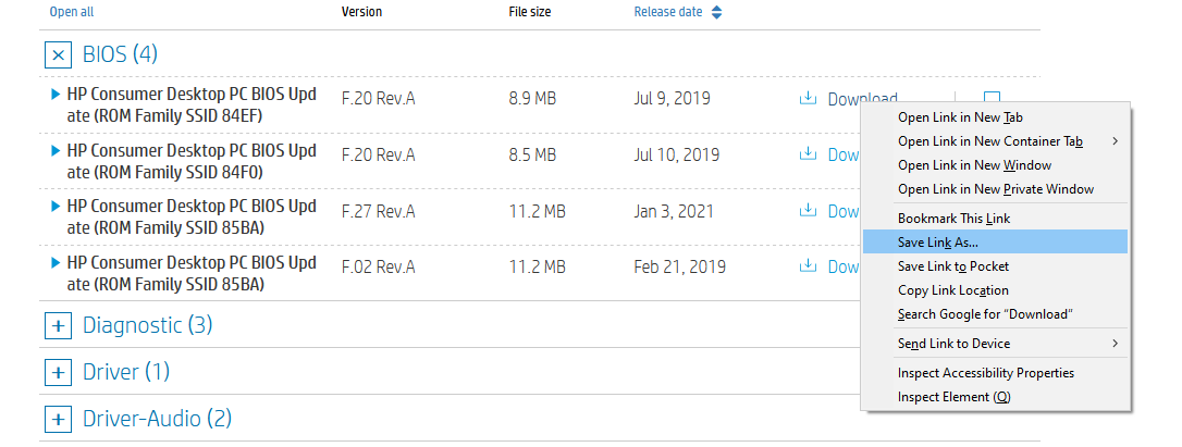 Solved: HP wont download drivers etc. - HP Support Community - 7973927