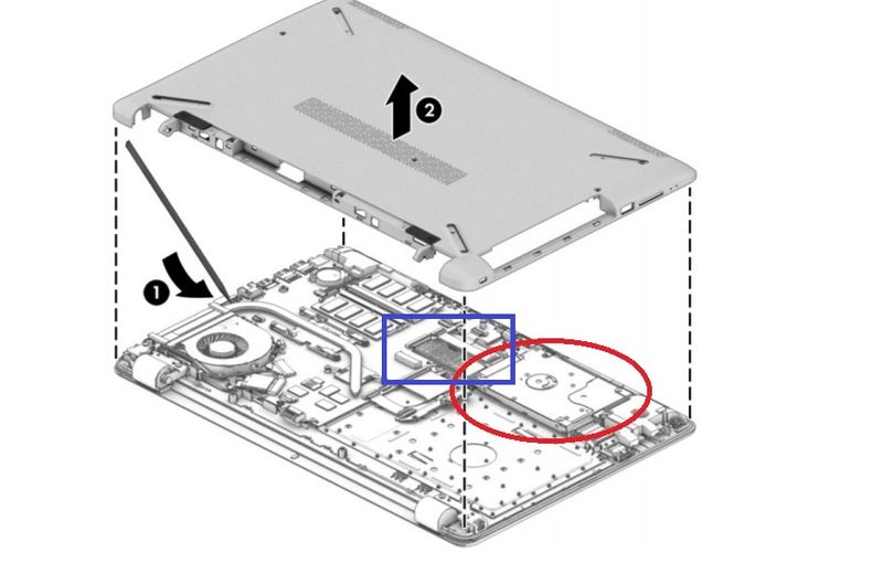 M.2 slot in purple rectangle