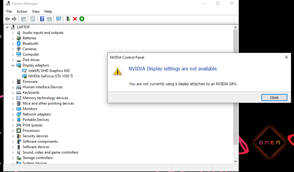nvidia graphic is not working - HP Support Community - 7991839