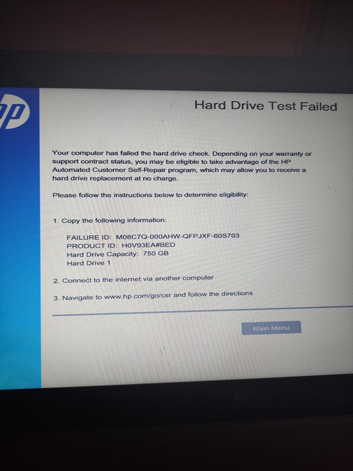 Hard disk 3f0 - HP PROBook bot device not found - HP Support Community ...