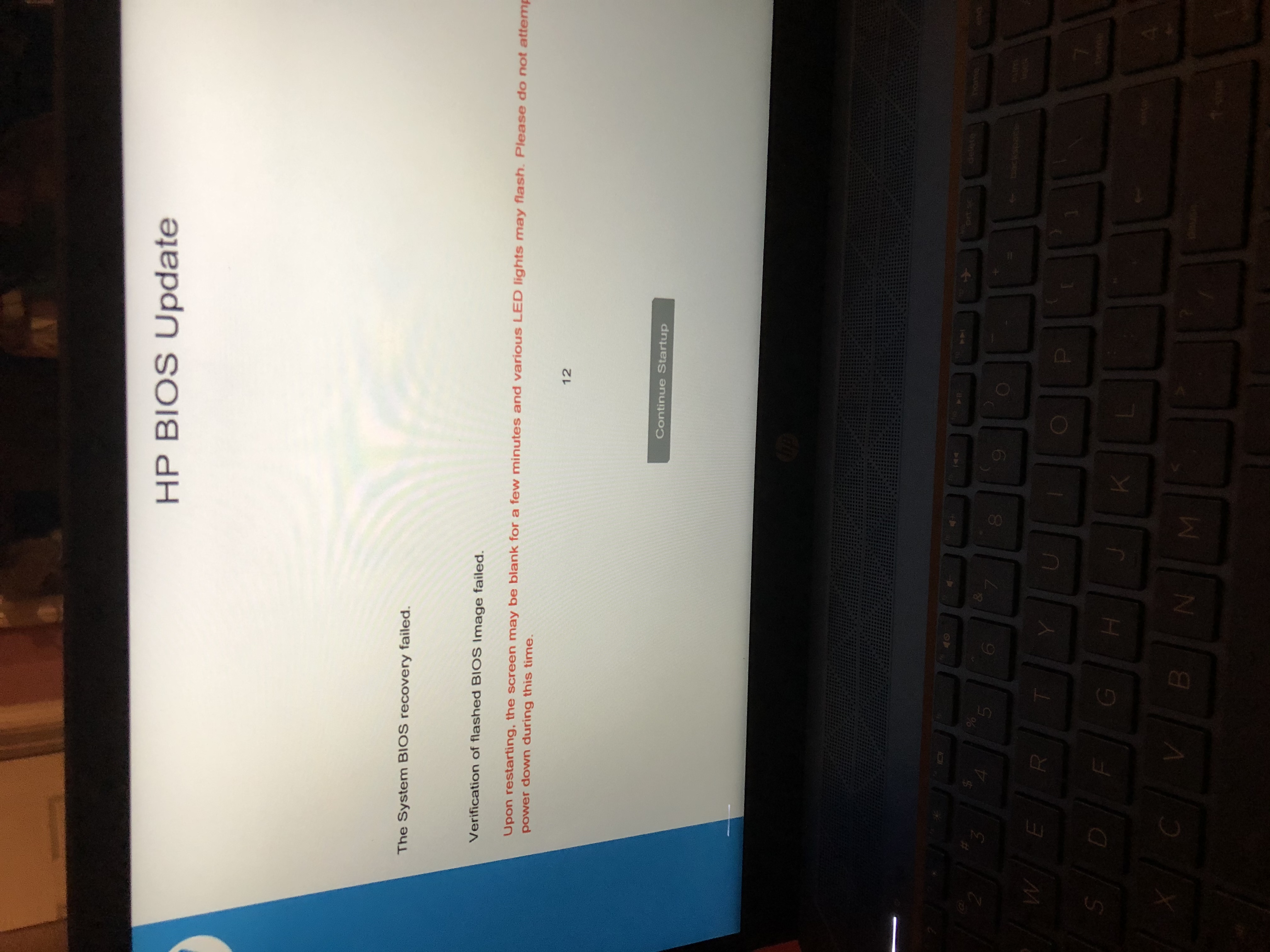 Failed BIOS Update after Windows 10 Update - HP Support Community - 7998141