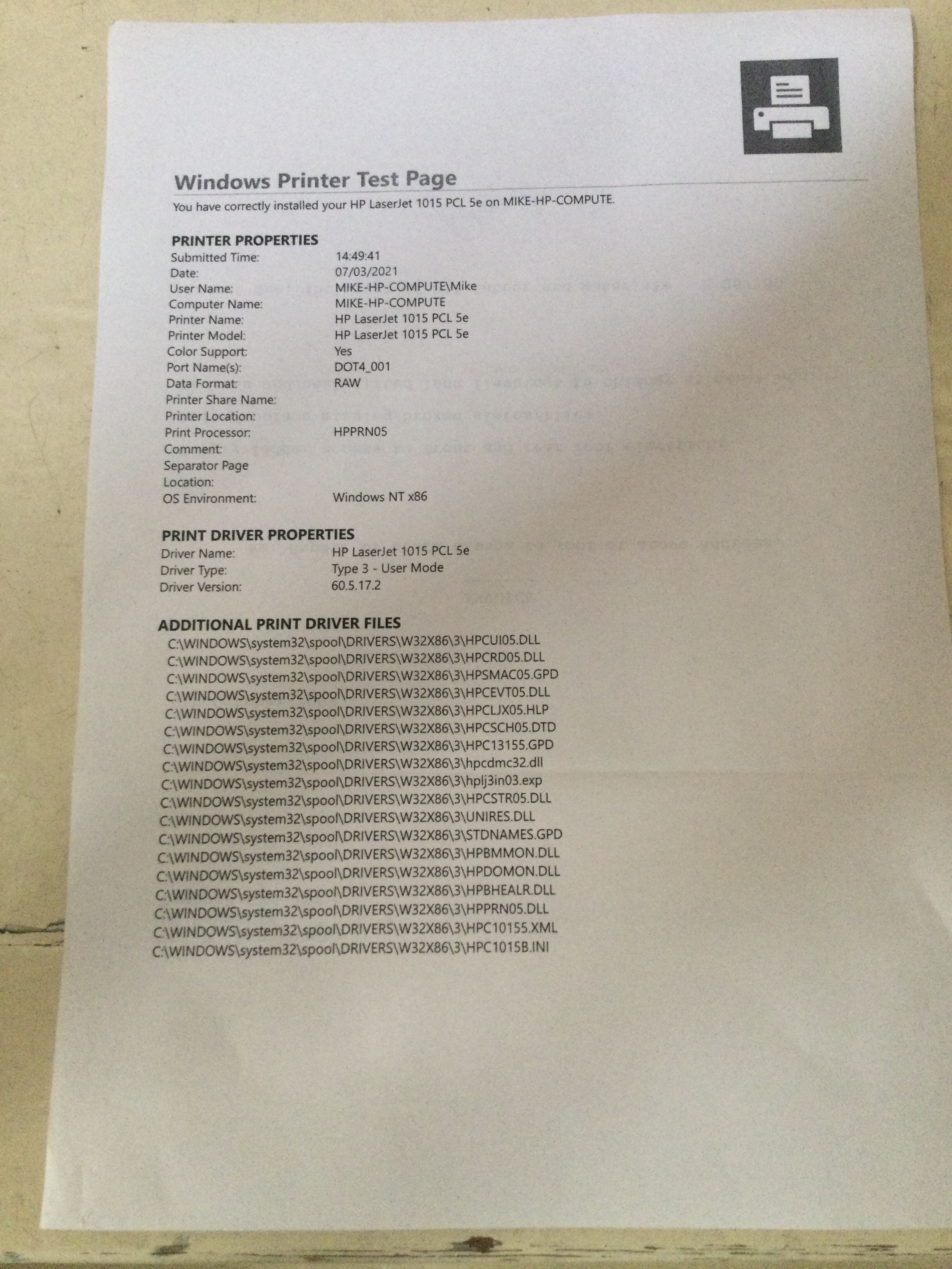Solved Problem With Hp Laserjet 1015 Hp Support Community 7998112