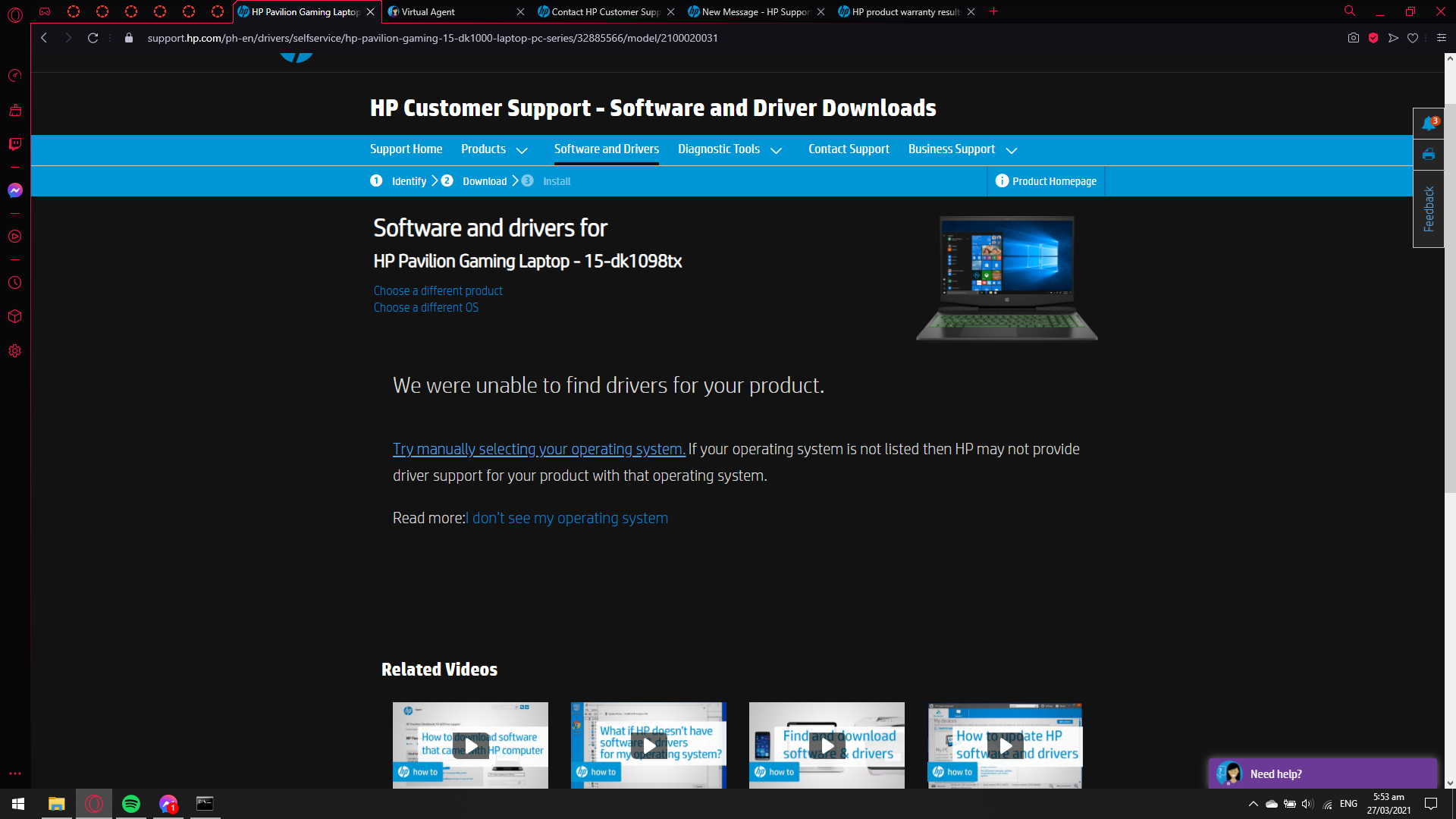 HP does not offer drivers for my laptop - HP Support Community - 8020352