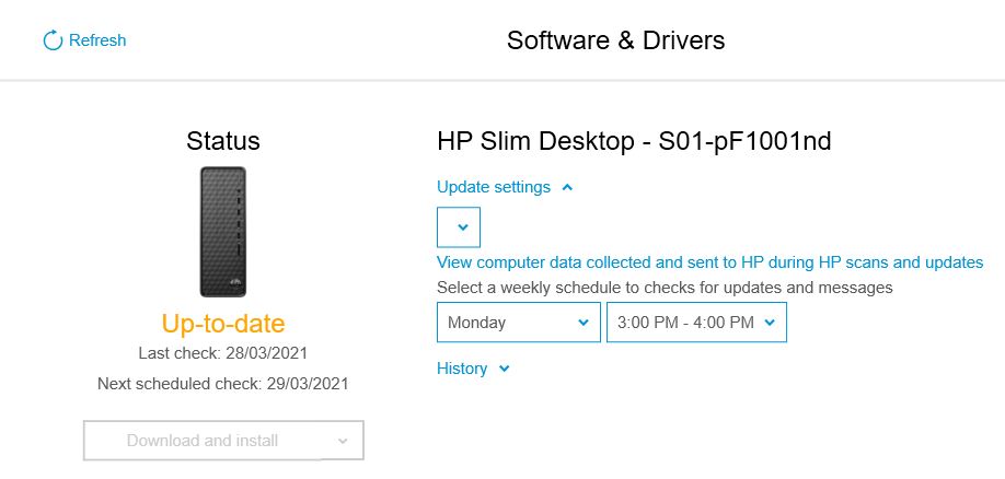 Window of update Software & Drivers pops up every hour - HP Support ...