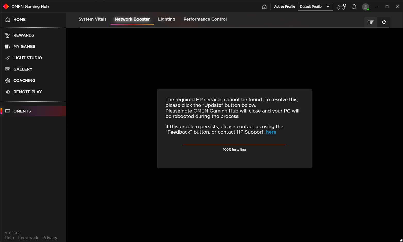 Solved Omen Gaming Hub's Network Booster bugging out HP Support