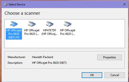 Multiple scanner choices - HP Support Community - 8045746