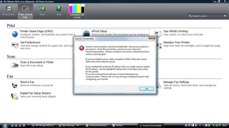 hp officejet 4620 wireless setup without computer