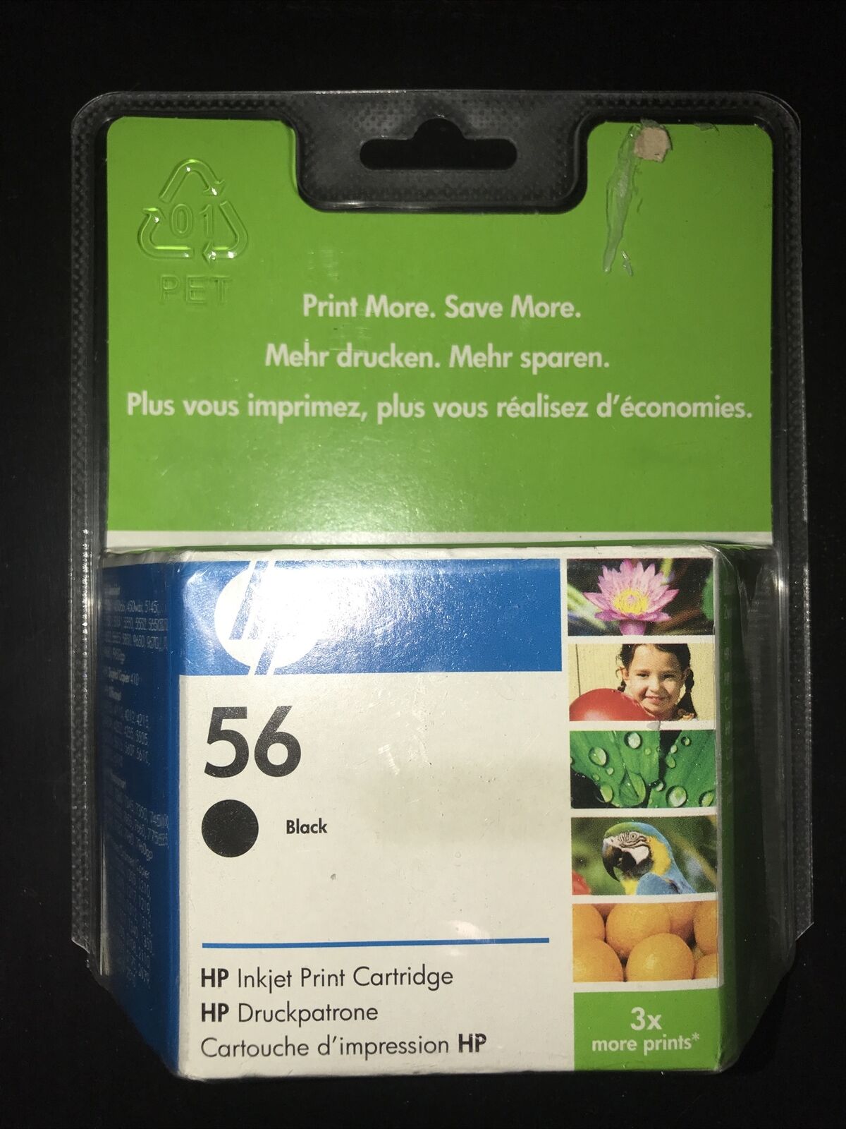 How do i find the expire date on a pack of HP 56 printer ink HP