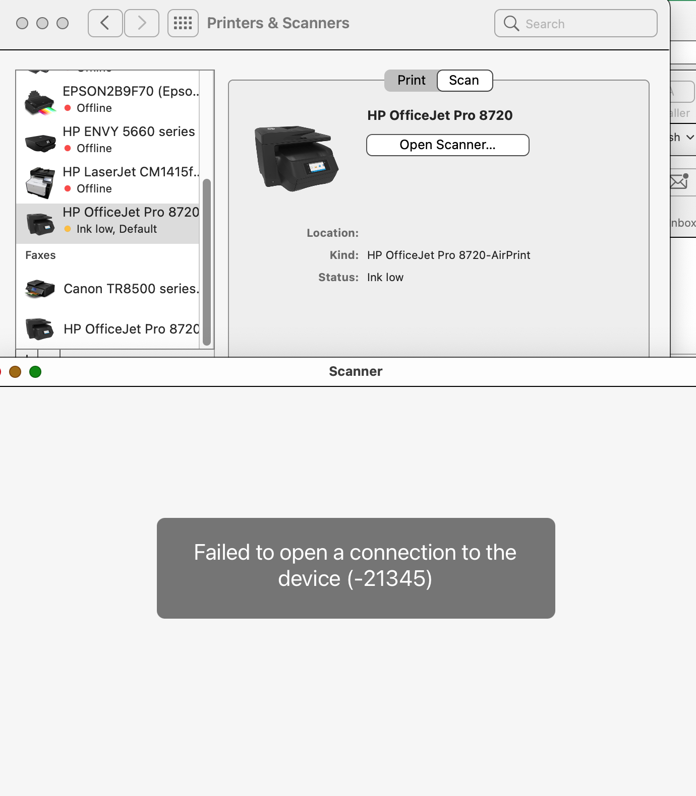 Solved Scanning with document feeder on Officejet Pro 8720 results HP Support Community
