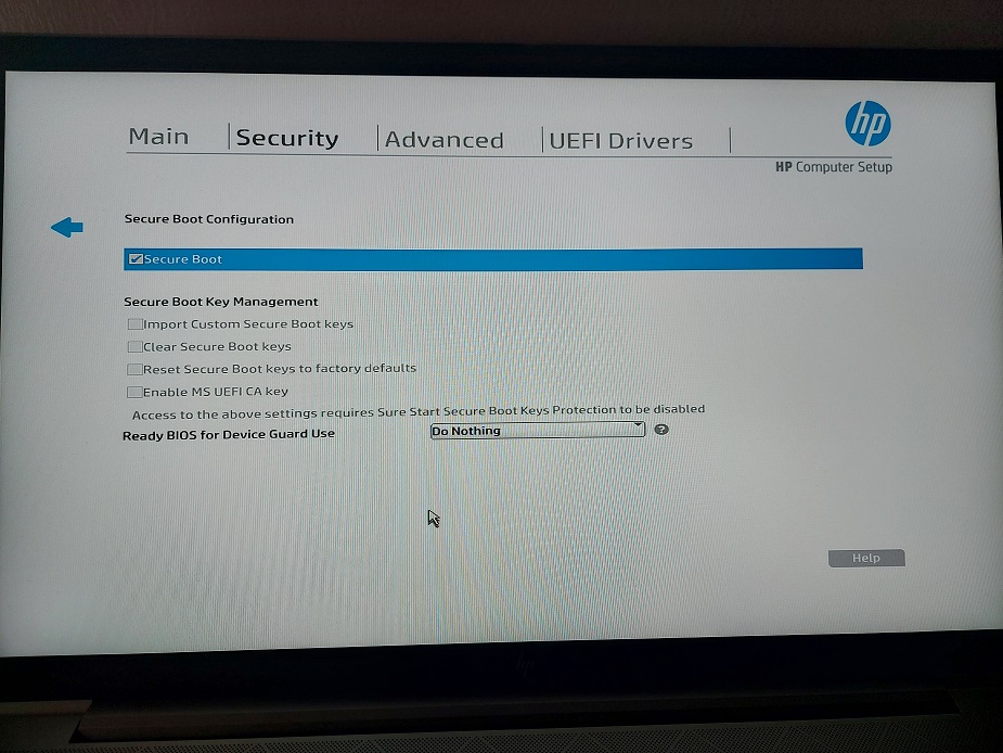Secure boot won't disable - HP Support Community - 8065580