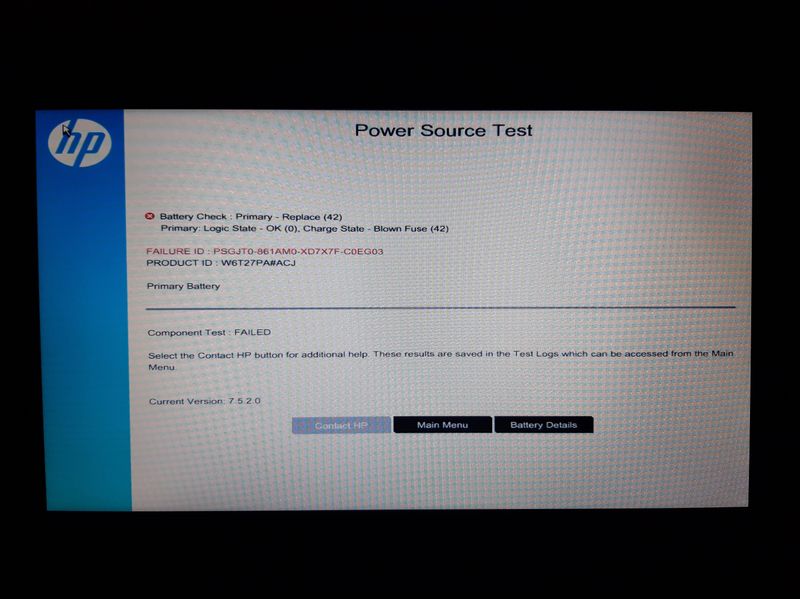 Power source test
