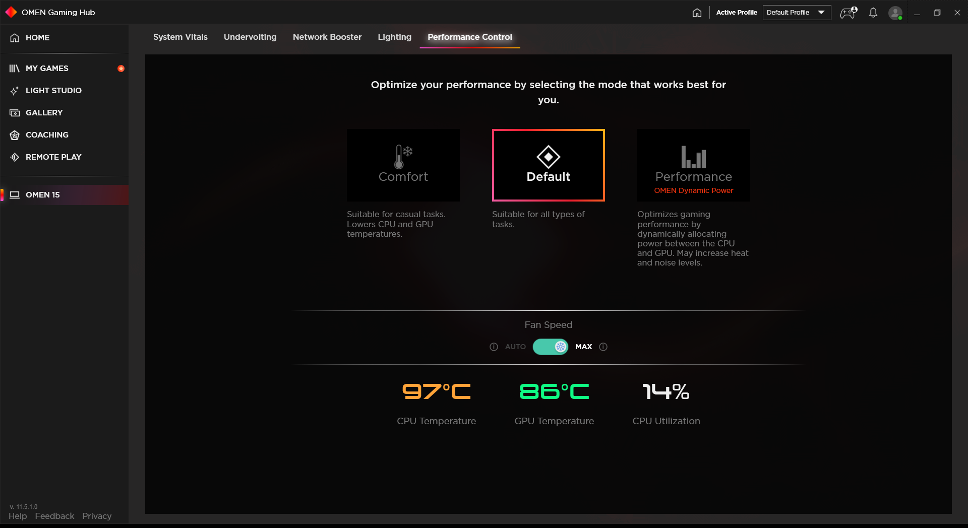 OMEN Gaming Hub Max Fan Speed Not Working Properly HP Support
