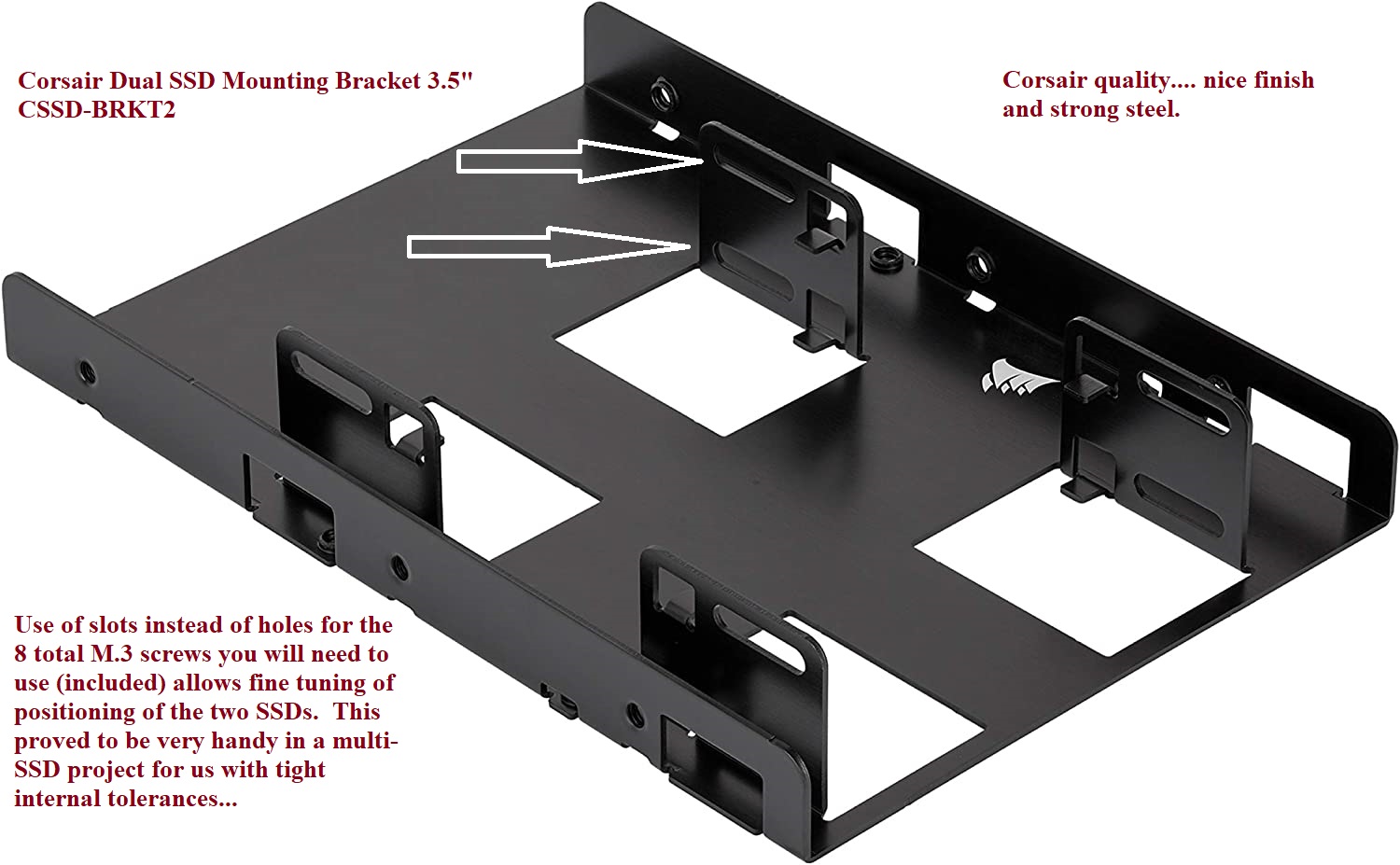 4 x M.2 SATA Mounting Adapter for 3.5in Drive Bay